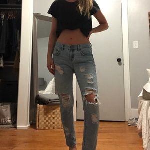 bullhead skinny boyfriend ripped jeans!!!